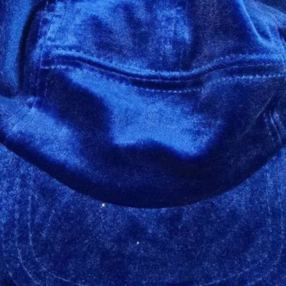 Velvet Cap, One Size, Navy - Picture 1 of 2